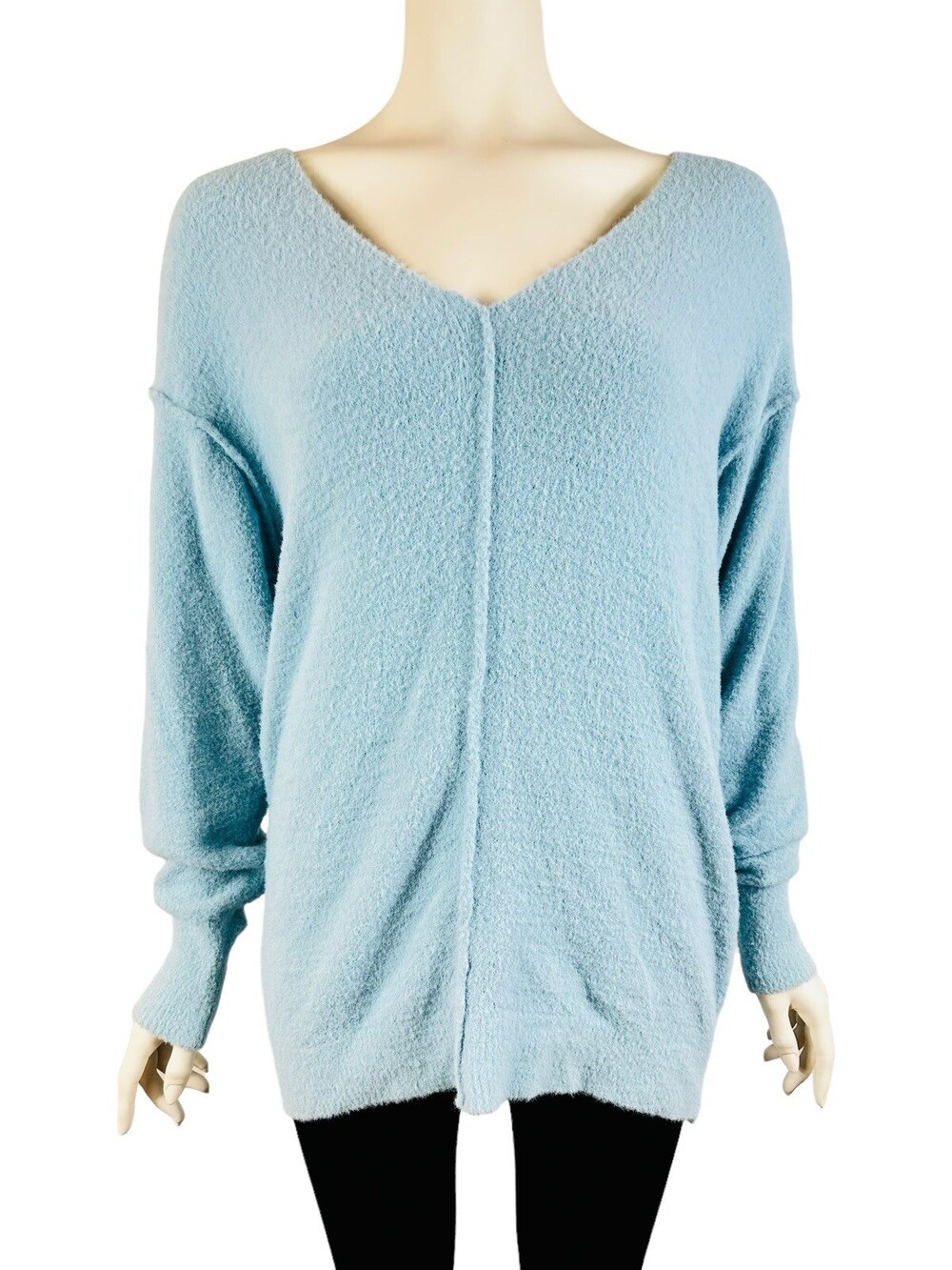 Aritzia Wilfred Free Oversized Sweater Women's 2XS Hush Chenile Azurine Blue